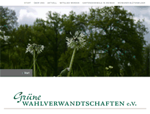 Tablet Screenshot of gruene-wahlverwandtschaften.de